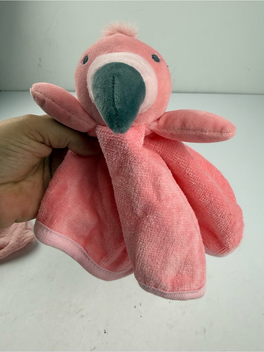 Cloud Island Pink Flamingo Terry Wash Cloth/Washcloth/Security/Lovey